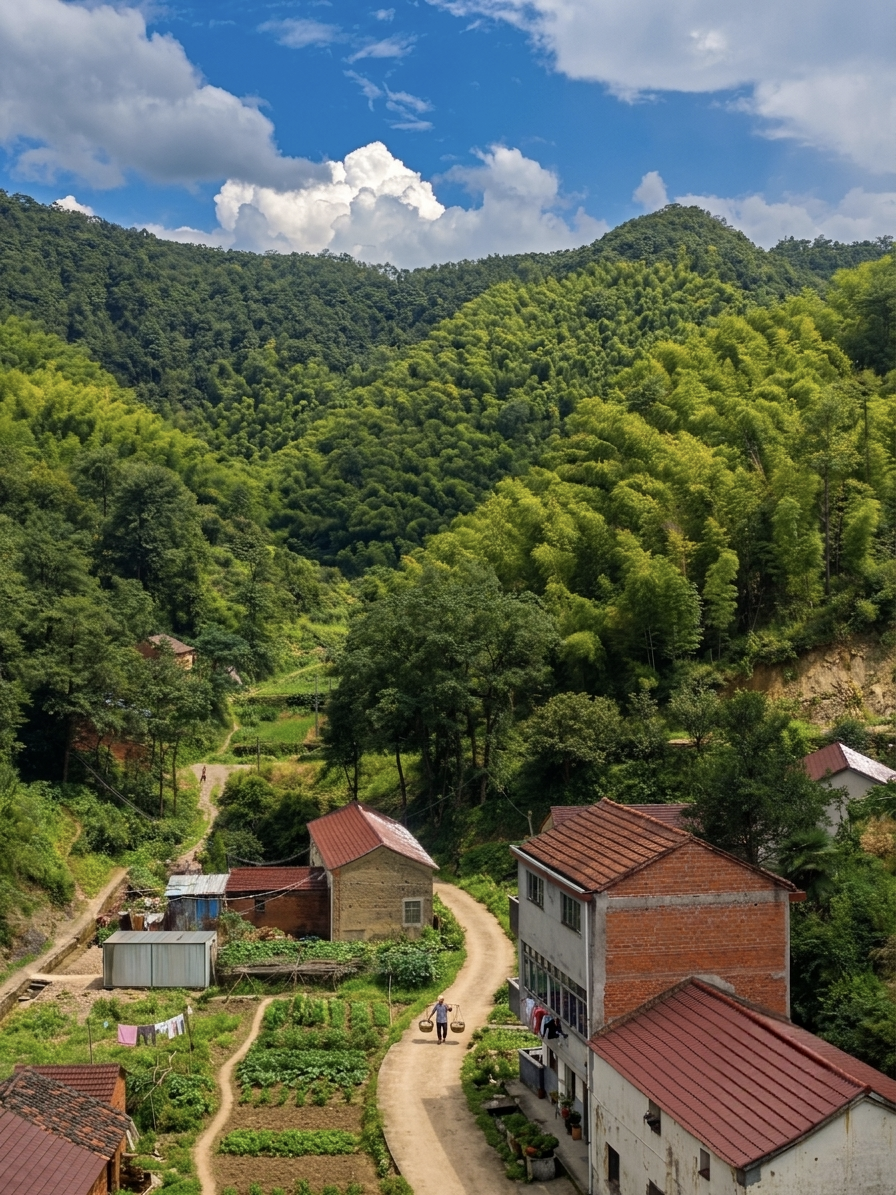 俯瞰鱼曹头村 俯瞰鱼曹头村